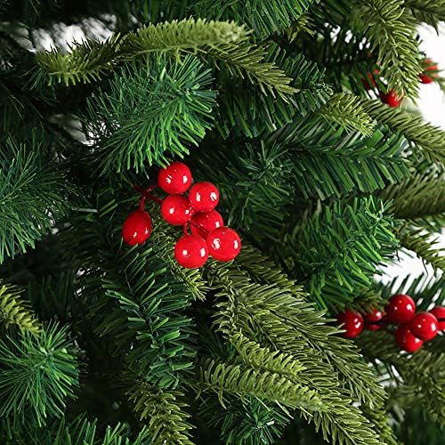DLPY PVC Artificial Christmas Tree Inith Ornaments articulados em Metal Stand Xmas Pine Tree Simulation Criptografia