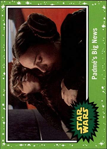2019 Topps Star Wars Journey to Rise of Skywalker Green 8 Padme's Big News Trading Card
