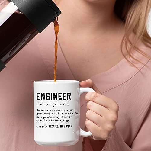 Definição de engenheiro ALGUÉM alguém que faz Presentes de engenheiros engraçados para engenheiro estudante e nova caneca de café licenciado para transeuntes