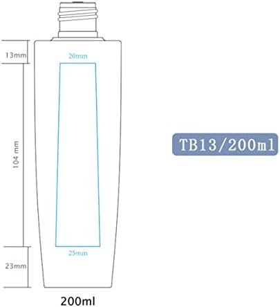 Cabilock Travel Soop Rechaner Travel Recipiente de sabão 3pcs 200 ml garrafas de maquiagem plástica Bomba de garrafas de garrafas