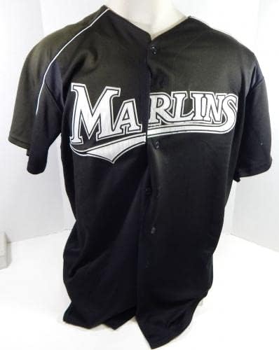 2003-06 Florida Marlins Jared Gaston 55 Game usou Black Jersey BP St XL 378 - Jogo usado MLB Jerseys