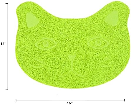 Tapete de ninhada de gato, premium durável de ninhada de gato tapete de lixo de ninhada bagunça de bagunça premium durável PVC Rapet macio em gatinhos gatos patas fáceis limpas sob a caixa de areia pisos de lixo Durável Durável