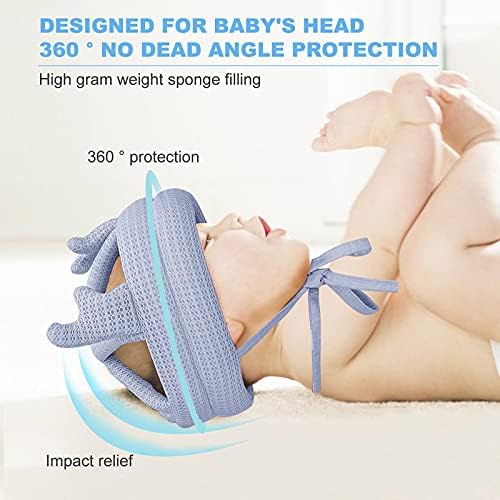 Capacete de criança infantil bebê, protetor de cabeça ajustável Chopset Bumper Caphonet para correr rastejando