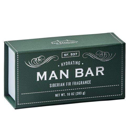 San Francisco Soap Company Man Bar 10 Oz Bar pacote de sabão - um de cada Siberiano e Sábio de Prata
