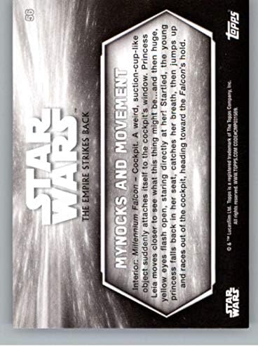 2019 Topps Star Wars Empire Strikes Back Back and White 56 Mynocks and Movement C-3PO/Princesa Leia/Han Solo Official