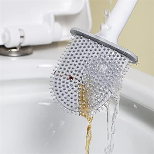 Escovas de vaso sanitário knfut e suportes ， escova de vaso sanitário silicone wc limpador pincel de banheiro limpeza