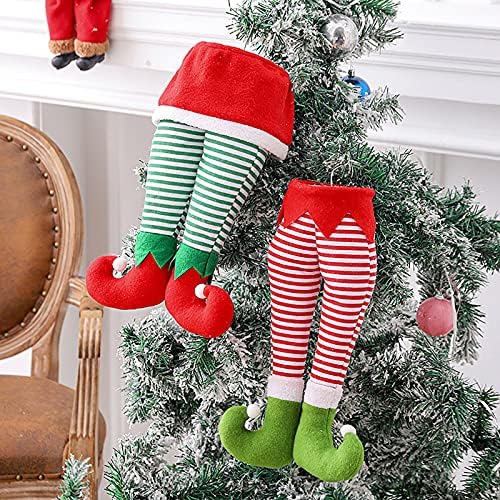 Enfeitos engraçados 2021 Ornamentos de Natal Decorações de Natal Decoração de Casa de Natal Doms de Natal Legs Ornamentos pendurados