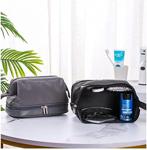 Bolsa de higiene pessoal GuiGu para homens/mulheres da camada dupla à prova d'água Bag do kit de viagem portátil