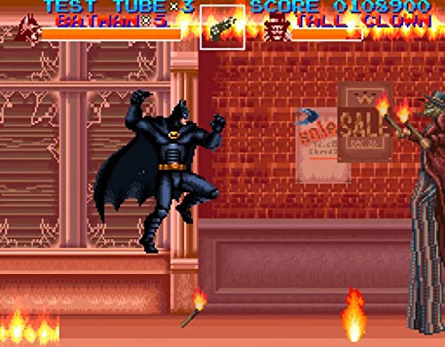 Batman Returns - Cartucho de videogame de reprodução com estojo de jogo universal e manual brilhante