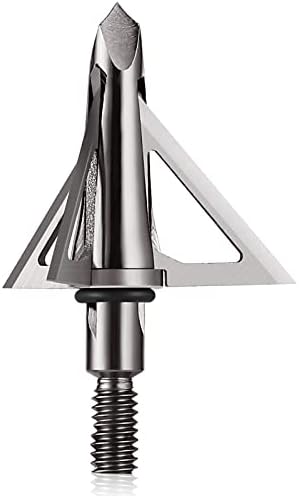 DeepOwer Broadheads 100 grãos lâmina fixa 4 arco e flecha de arco e arco-de-fino Broadheads 1+1/4 polegada de diâmetro