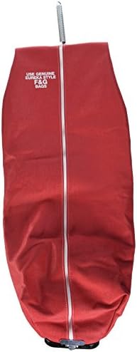 Zíper comercial eureka com sacola de pano, vermelho