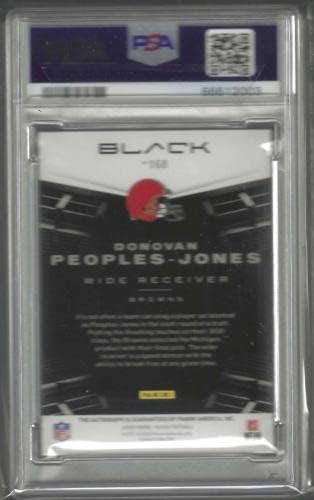 Donovan Peoples -Jones 2020 Panini Black Rookie Auto RC /199 PSA 9 Mint Pop 1/1 - Cartões de novato autografados de futebol