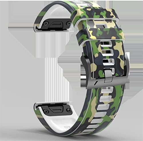 Davno 22mm 26mm Relógio inteligente Strap para Garmin Fenix ​​7 7x 5 6 5x 6x Pro epix 3hr impressão de silicone smartwatch pulseira