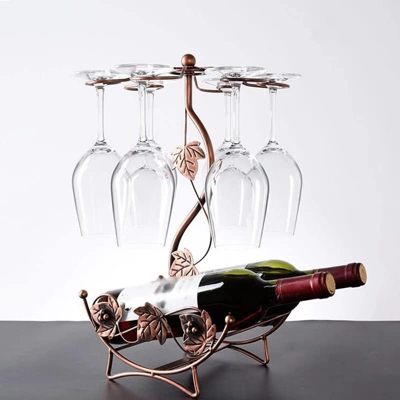 Totou Maple Leaf Wine Rack Rack Stand Stand pendurado para beber helf rack prateleira de vinho gargalo de garrafos de exibição em casa