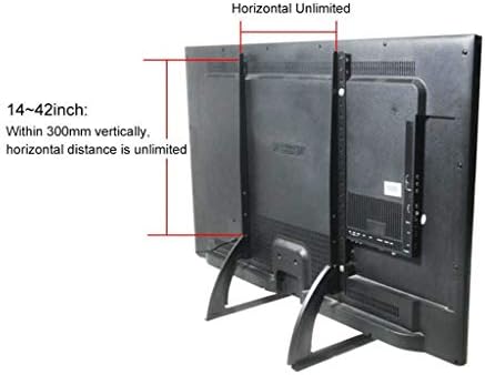 Suporte de aço de aço preto Renslat para LED de TV LCD de TV LED LED TV TV TV TV TV TV TV Stand Stand Stand Suporte