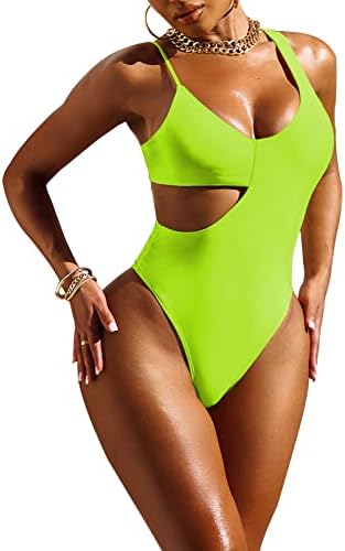 Viottiset Feminino Cut Out One Piece Swimsuith Taxinho atrevido Tommumy de controle de barriga Monokini Monokini