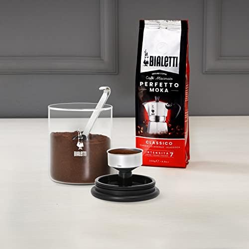 Bialetti - Smart Coffee Jar: Feito em vidro para preservar o aroma do café - 250g