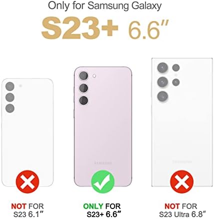 Suritch for Samsung Galaxy S23 Plus Caso, [Protetor de tela embutida] [Proteção da camada dupla] Proteção completa à prova