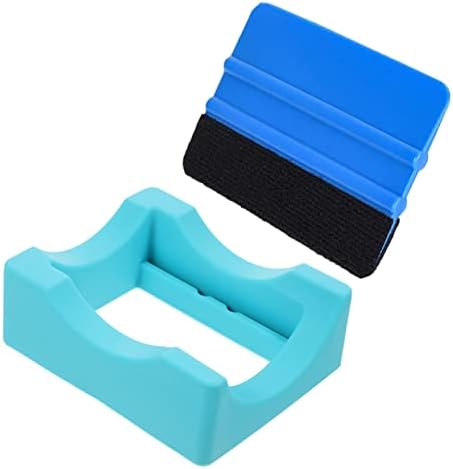 Sewacc 3 sets Silicone Cup Holder Silica Gel Blue Water Cup