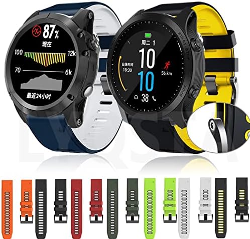 Neyens 26 22mm Oficial de parágrafos Strava a faixa de vigia de silicone para Garmin Fenix ​​6x 6 6s Pro 5x 5 5s mais hr Strapa de pulso de liberação rápida