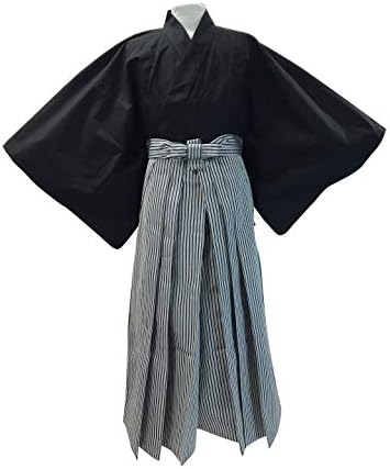 Edoten japonês samurai hakama uniforme bk × shima xl