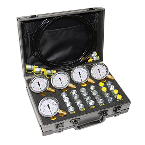 Teste de pressão hidráulica xzt 60p, conjunto de medidores de pressão, mini conjunto de mangueiras hidráulicas, conjunto de acoplamento