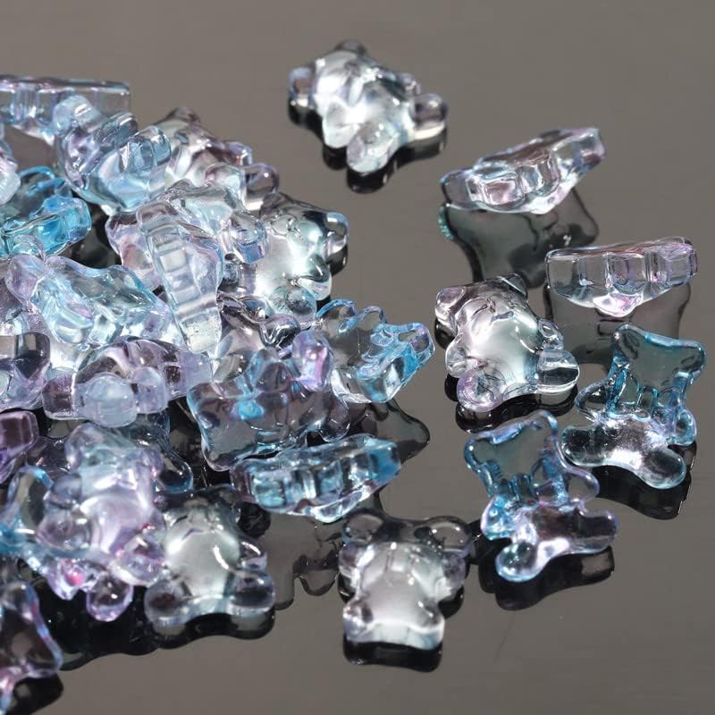 50 PCs 8.4 * 10mm urso unhas charme strass rinestonos 3d Cristais planos de vidro de vidro Diamantes Diamondos Candy Cute Bear Super