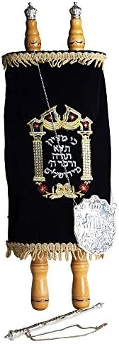 Lindo beleza e cuidados Judaica Big Big Sefer Torá Livro de rolagem impressa Hebraico Bíblia e Ponteiro Yad Israel 58cm/23