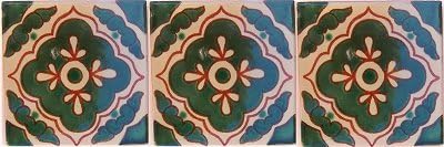 2x2 36 PCs Green Toledo Talavera mexicana