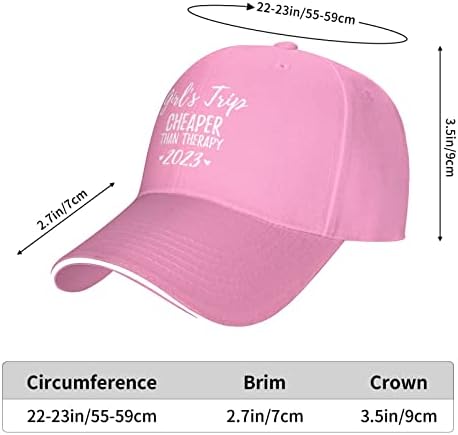 Garotas Trip mais barato que uma terapia 2023 Novidades Presentes de viagem Baseball Hat de Hat Women Running Golf Cap Hat Hat Hats Hats