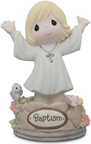 Bestpysanky Girl imersa no amor de Deus porcelana Comunhão estatueta de 5,5 polegadas