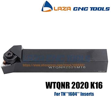 FINCOS wtqnr2020k16 wtqnl2020k16 suporte de ferramenta de giro externo indexível, 105 graus wtqnr wtqnl torneira cnc lâmina