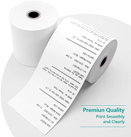 Stanyoar- 3 1/8 x 230 'Rolinhos de papel térmico, papel de recebimento POS BPA Free Compatible com PMC05214, rolos Bixolon SRP-350-10
