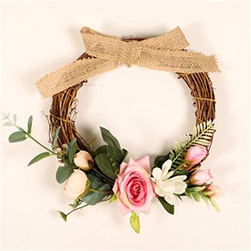 Cristais de janela Birds Sun Wreath Office Flor Wreath Decoração da casa Artificial Half Home Decor de casa Natal para escada