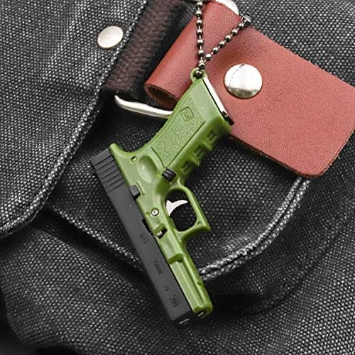 Doxiglobal 1: 3 G17 Pistol Shape Keychain Gun Modelo Chave Chave Gun Shape Shape Pinging for Men Army Fan Exército