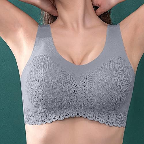 3 pacote de sutiãs esportes para mulheres, renda u pescoço de roupas de baixo estilo Bralette, lingerie de fitness sexy de ioga 2023 New Ladies Brassiere