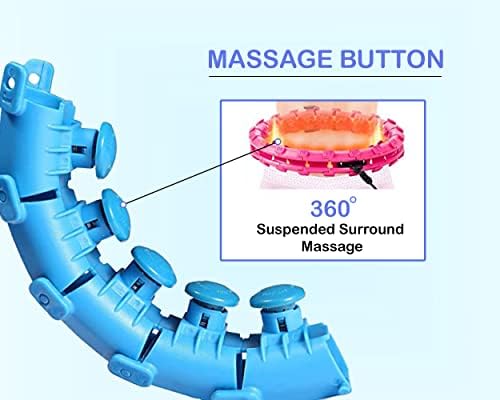Luxurystar Smart Ihula Hoop Perda de peso para adultos com 24 seções destacáveis ​​Ideal para massagem de treinamento ABS