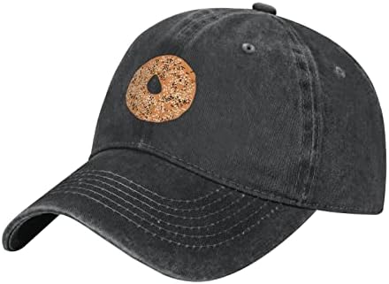 Yuzzi-Everything-Bagel-Baseball-Cap, chapéus de caminhão de algodão lavado, chapéu de pai vintage para homens mulheres