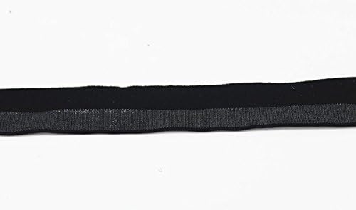 19mm preto prateado elástico elástico fita de fita de fita de faixa de gola Appliques Supplies Cinta para figuraria 10As/T1158