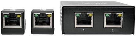 Tripp Lite 2-porta HDMI sobre Cat5 Cat6 Extender Power sobre o cabo 2 Mini Receptores Transmissor 1080p TAA
