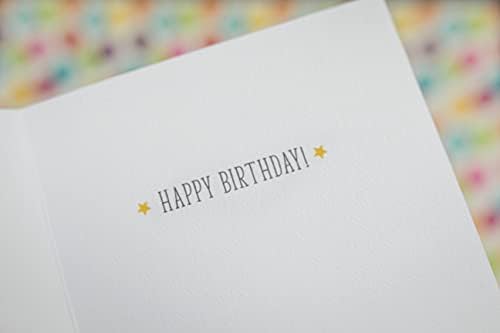 Expressões minúsculas 1º cartão de aniversário para menino ou menina com envelope 5 x7