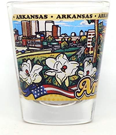 Arkansas State Waparound Shot Glass