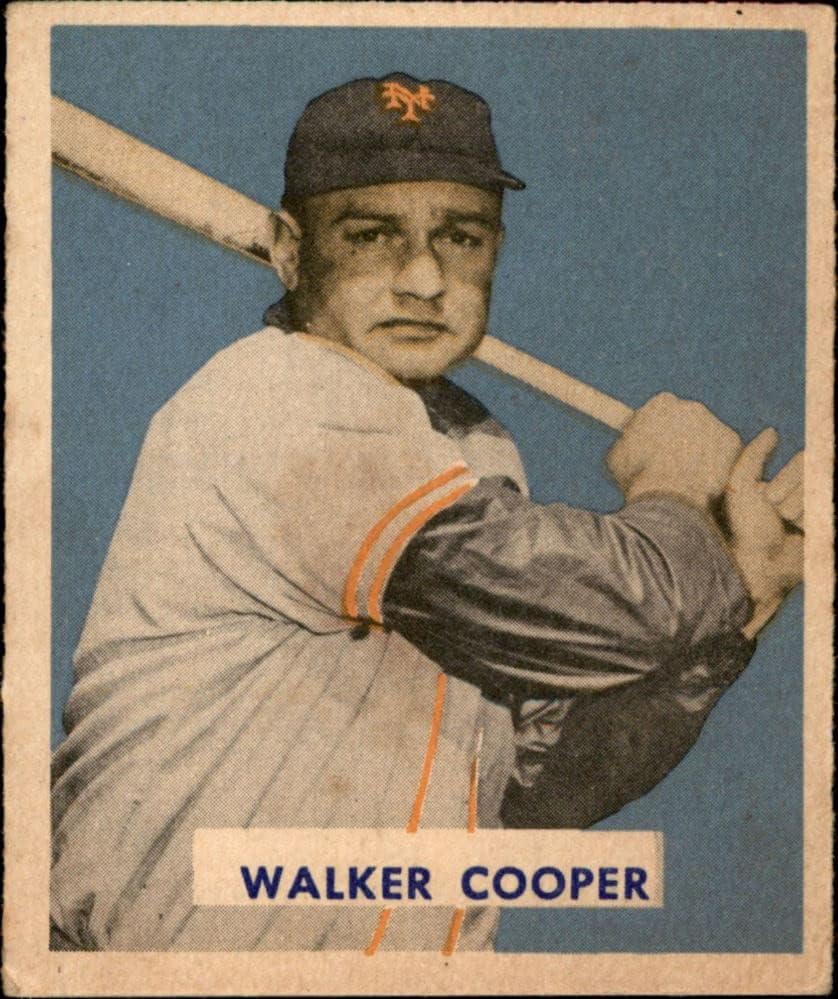 1949 Bowman 117 Walker Cooper New York Giants Ex -Giants