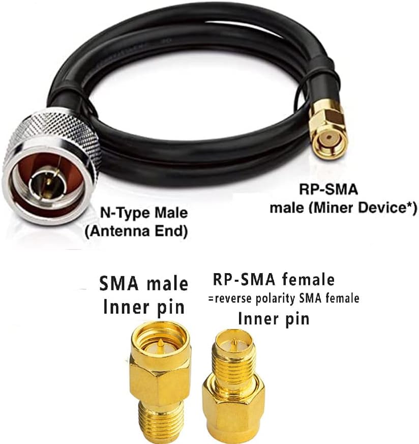 Antena de kits-helium de helium de 8dbi lora 915MHz para Rak2 Nebra Bobcat Easylinkin Syncrob-16 ft RG58 50OHM RP-SMA Lightning Collortning