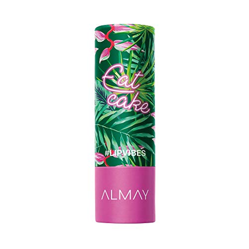 Lip vibras batom com óleo de vitamina E e manteiga de karité por Almay, acabamento fosco, hipoalergênico, amor grande, 0,14 oz