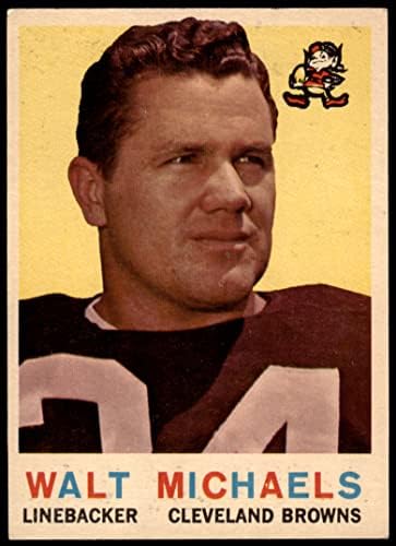 1959 Topps # 26 Walt Michaels Cleveland Browns-FB Ex/Mt Browns-FB Washington e Lee