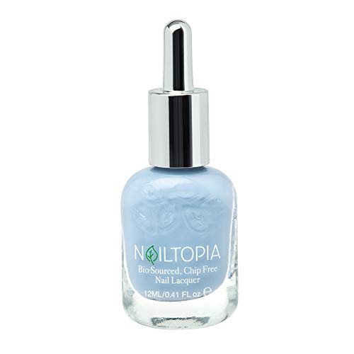 Nailtopia biológica e laca de unhas sem chip - toda a biotina natural, fortalecedor de biotina e polimento de superalão - fórmula resistente a chips - Wear de longa duração e longa duração - Bali Baby - 0,41 oz