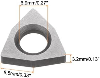 HARFINGTON 5PCS CARBIDE Inserir assento Shim PW0803 Turnando acessórios de ferramentas de threads sinais de calço para