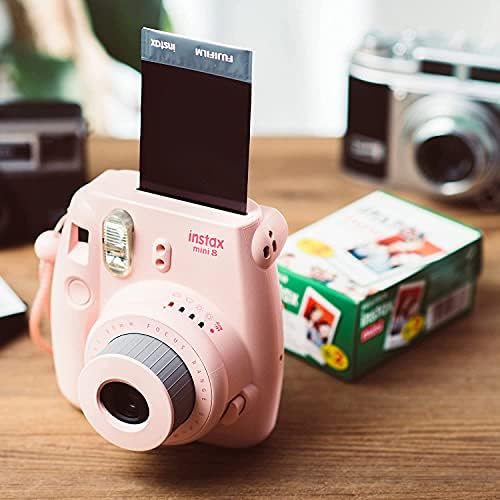 Fujifilm Instax Mini Camera Film - Polaroid Printer Film - 4 pacote de 20 | Total - 80 folhas de fotos, molduras de papel, adesivos