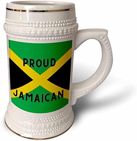 Imagem 3drose das palavras orgulhosas jamaicanas com bandeira jamaicana - 22oz de caneca
